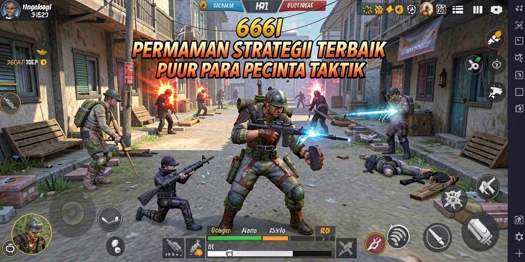 Tampilan gameplay menegangkan di 666I dengan strategi yang mendalam.