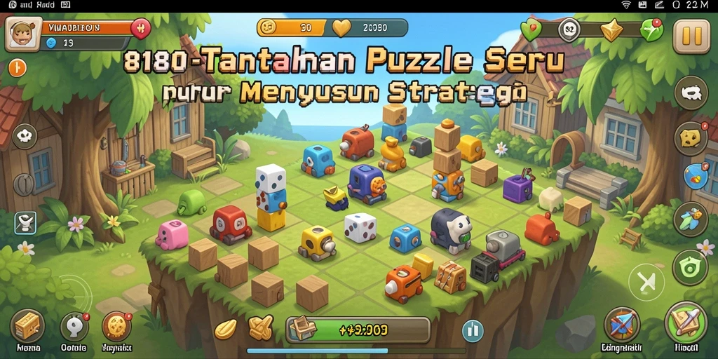 Gameplay menarik dari 8180 saat menyusun teka-teki.