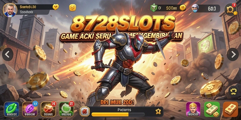 Tampilan gameplay mendebarkan 8728SLOTS yang penuh aksi.
