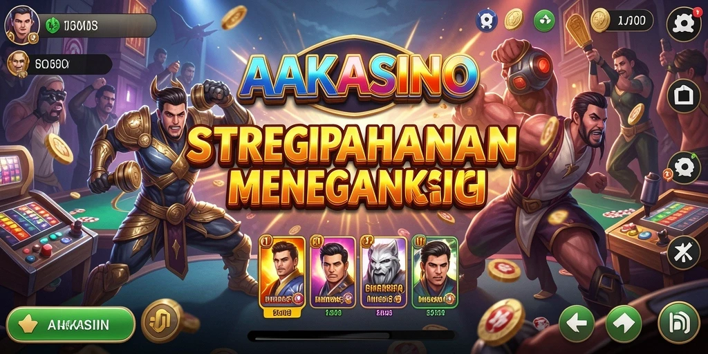 Tampilan gameplay menegangkan dari AAKASINO dalam genre Tower Defense.
