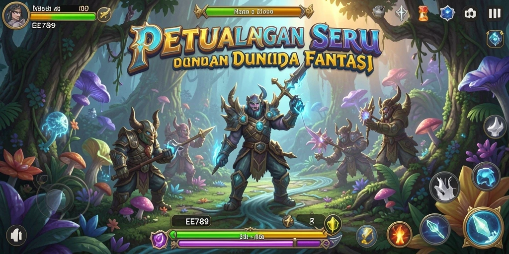 Screenshot dari gameplay ARPG EE789 menampilkan aksi mendebarkan di medan pertempuran.
