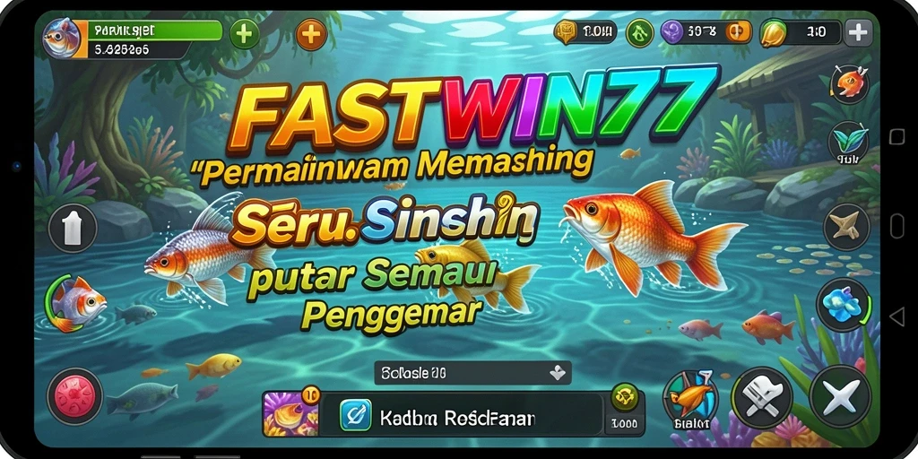 Screenshot gameplay FASTWIN77 menampilkan aksi memancing yang mendebarkan.
