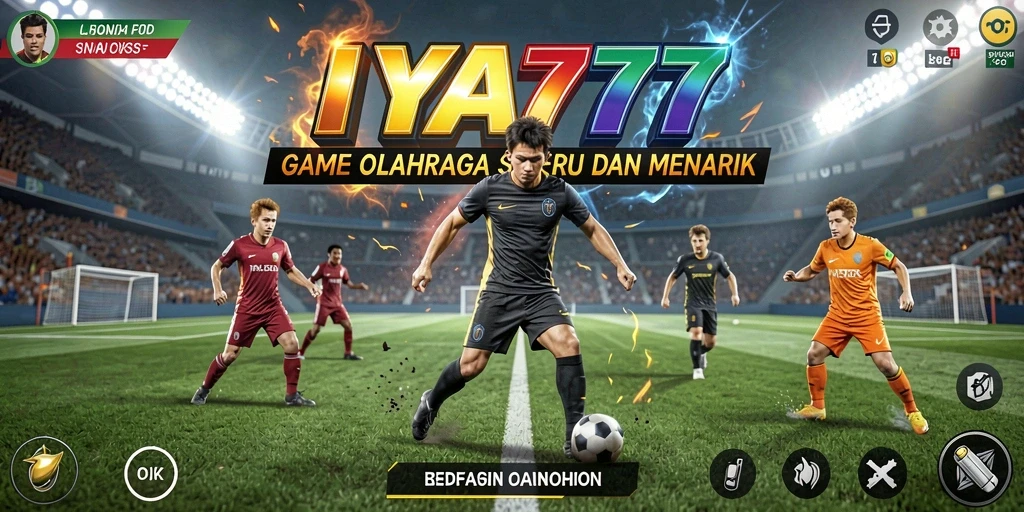 Screenshot gameplay IYA777 menampilkan momen seru dalam pertandingan olahraga.