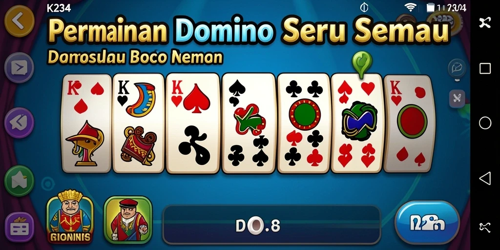 Gameplay seru K234 yang menampilkan aksi Domino.