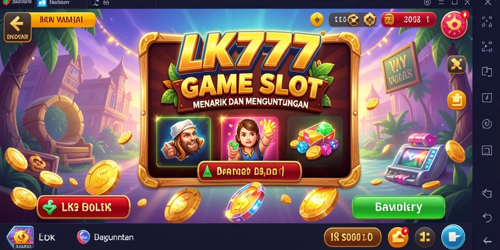 Tampilan gameplay Slot LK777 yang mengasyikkan dan penuh warna.
