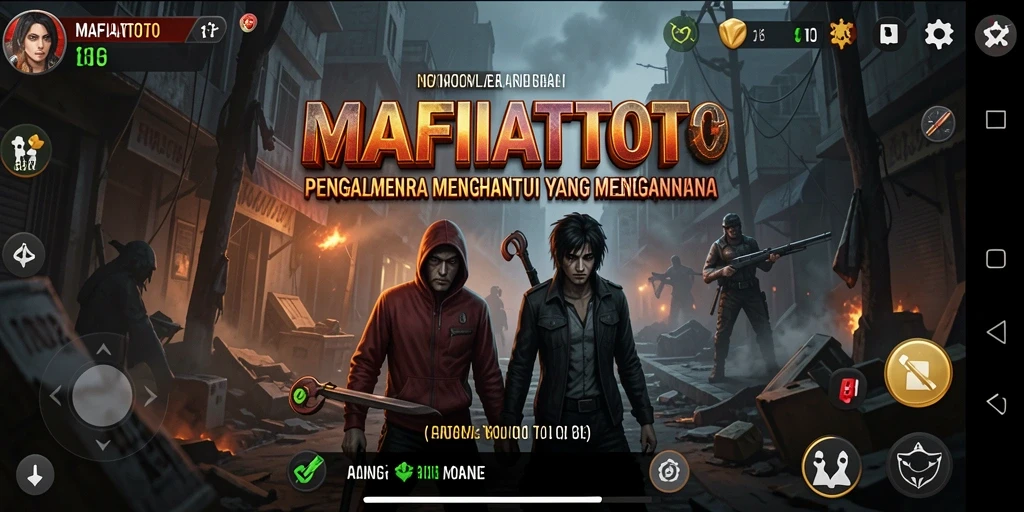 Tampilan gameplay MAFIATOTO yang menghantui dan menegangkan.
