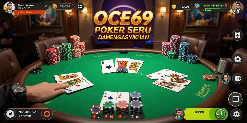 Tampilan gameplay menarik dan seru dari aplikasi OCE69.