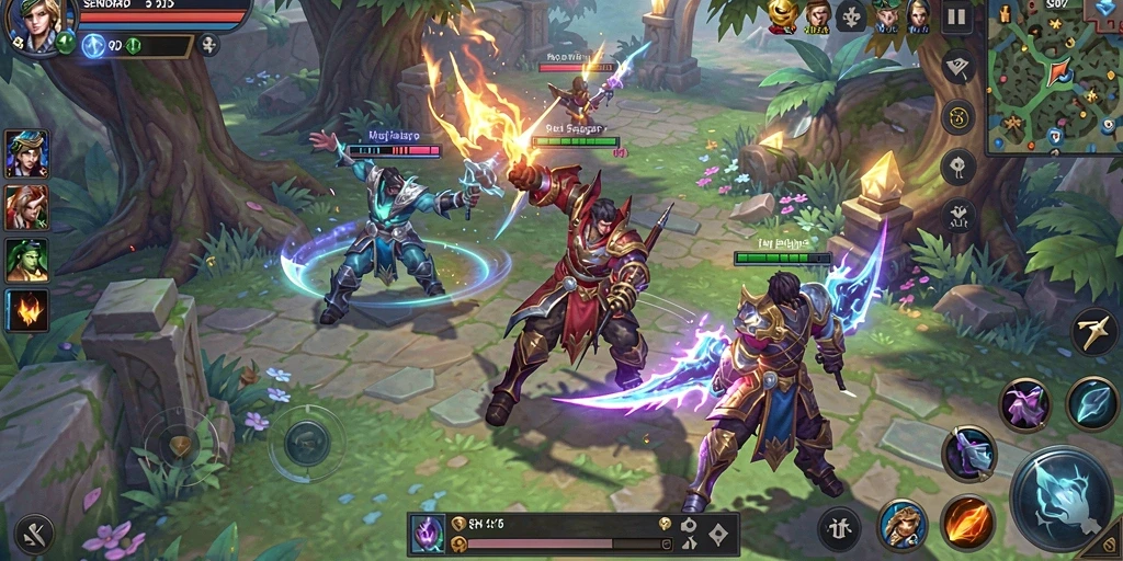 Tampilan gameplay menarik di SENIOR4D dengan pertarungan epik.