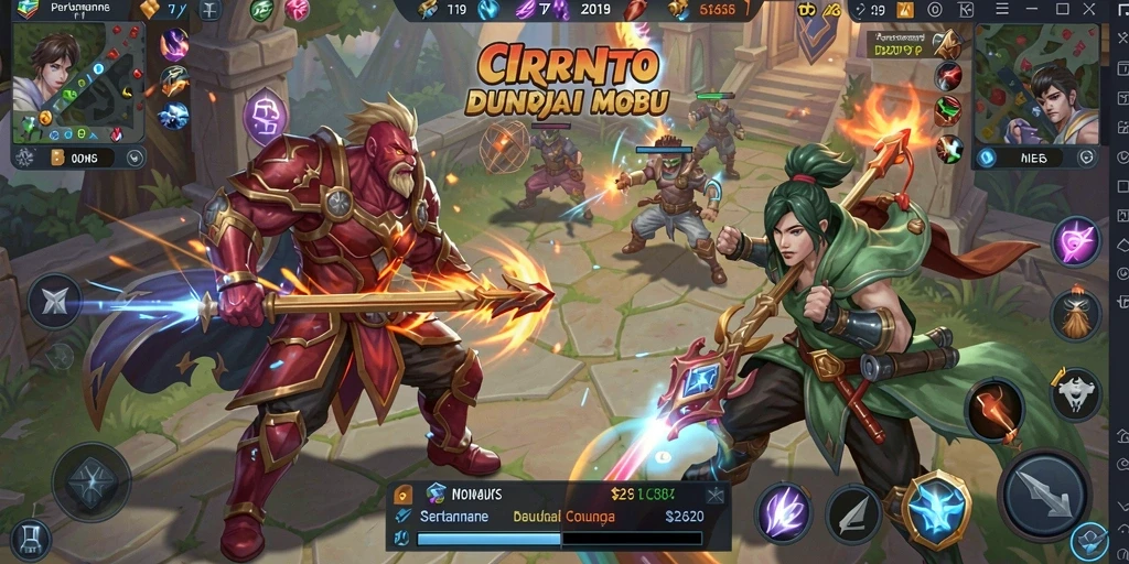 Tangkapan layar T6 dengan aksi MOBA yang mendebarkan.