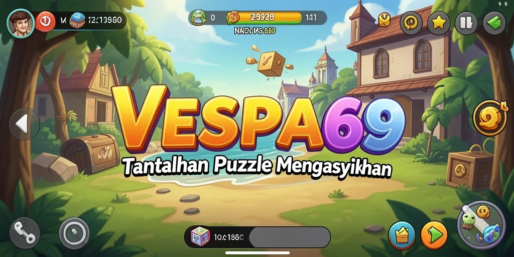 Tampilan gameplay VESPA69 yang seru dan menawan.